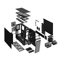 FRACTAL DESIGN skříň Define 7 Midi Tower, černá, bez zdroje