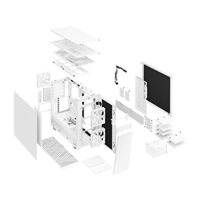 FRACTAL DESIGN skříň Define 7 Midi Tower, bílá, bez zdroje