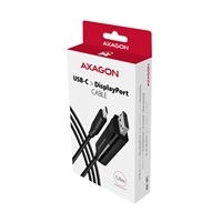 AXAGON RVC-DPC, USB-C -> DisplayPort redukce / kabel 1.8m, 4K/60Hz