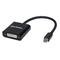 MANHATTAN Adapter mini DP na DVI-I, aktivní, černá