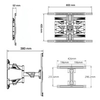 Držák Tv sklopný Fiber Mounts SP600-P6