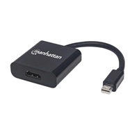 MANHATTAN Adapter mini DP na HDMI, aktivní, černá