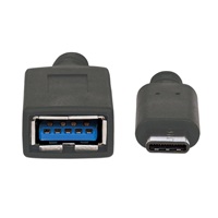 MANHATTAN Kabel Superspeed USB-C na USB, 15cm, černá