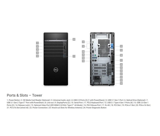 DELL Optiplex 7071 MT/Core i7-9700/16GB/512GB SSD/RTX 2080/DVD RW/Kb/Mouse/W10Pro/3Y ProSpt