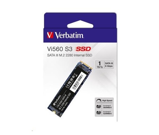 VERBATIM SSD Vi560 S3 M.2 1TB SATA III, W 560/ R 520MB/s