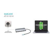 i-tec USB-C Metal Nano 3x Display Docking Station, Power Delivery 100 W