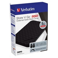 VERBATIM externí SSD 512GB Store ´n´ Go Portable USB3.2 Gen 1, černá