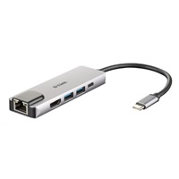 D-Link DUB-M520 5-in-1 USB-C Hub with HDMI/Ethernet and Power Delivery