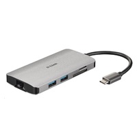 D-Link DUB-M810 8-in-1 USB-C Hub with HDMI/Ethernet/Card Reader/Power Delivery