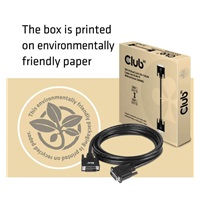 Club3D kabel DVI-D Dual Link (24+1), 3m, Bidirectional, 28 AWG