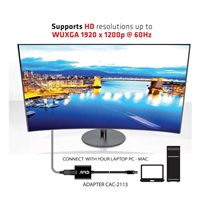 Club3D adaptér aktivní Mini DisplayPort na VGA