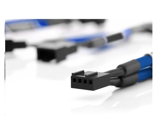 NOCTUA NA-SYC1.blue - sada 3 ks prodlužovacích kabelů pro 4pin ventilátory, modrá