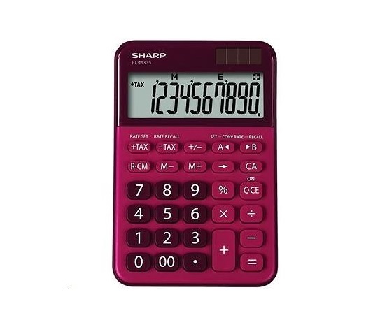SHARP kalkulačka - ELM335BRD - červená
