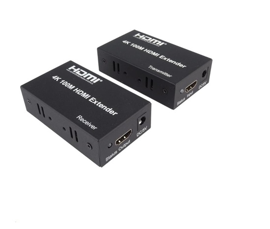 PremiumCord 4K HDMI extender na 100m přes jeden kabel Cat5e/Cat6