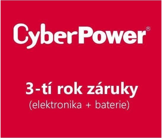 CyberPower 3-tí rok záruky pro UT850EG-FR, UT850EG