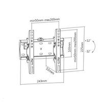 Levný sklopný držák na Tv i monitory Fiber Mounts FM21T