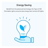 TP-Link Tapo L510E chytrá WiFi stmívatelná LED bílá žárovka