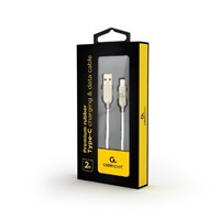 GEMBIRD Kabel USB-A na USB-C kabel (AM/CM), 2m, pogumovaný, bílý, blister