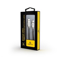 GEMBIRD Kabel USB-A na USB-C kabel (AM/CM), 2m, pogumovaný, černý, blister