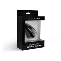GEMBIRD myš MUS-ERGO-01, drátová, optická, vertikální, 1200-3200 dpi, USB, černá