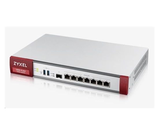 Zyxel USGFLEX500 firewall, 7x gigabit WAN/LAN/DMZ, 1x SFP, 2x USB