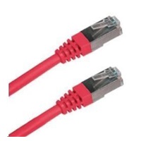 XtendLan patch kabel Cat6A, SFTP, LS0H - 0,25m, červený (prodej po 10 ks)