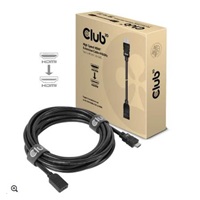 Club3D Kabel prodlužovací Rychlý HDMI 4K60HZ (M/F), 5m, černá, 26 AWG