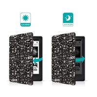 CONNECT IT pouzdro pro Amazon New Kindle 2019/2020 (10. gen.), doodle černá