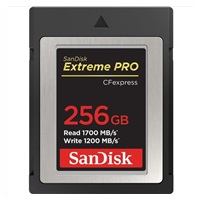 SanDisk Extreme Pro CFexpress Card 256GB, Type B, 1700MB/s Read, 1200MB/s Write