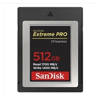 SanDisk Extreme Pro CFexpress Card 512GB, Type B, 1700MB/s Read, 1400MB/s Write