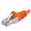 PREMIUMCORD Patch kabel CAT6a S-FTP, RJ45-RJ45, AWG 26/7 7m oranžová