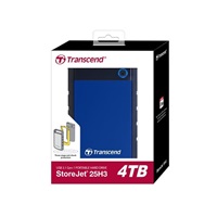 TRANSCEND externí HDD 2,5" USB 3.0 StoreJet 25H3B, 4TB, Blue (nárazuvzdorný)