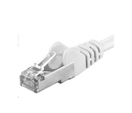 PREMIUMCORD Patch kabel CAT6a S-FTP, RJ45-RJ45, AWG 26/7 7m bílá