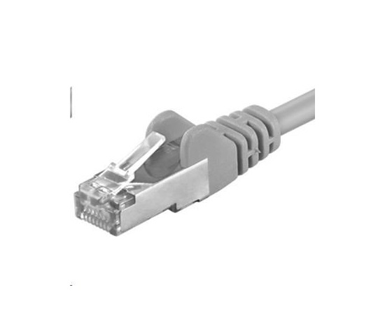 PREMIUMCORD Patch kabel CAT6a S-FTP, RJ45-RJ45, AWG 26/7 30m šedá