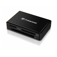 TRANSCEND Card Reader F8 + USB kabel, USB 3.0, Black
