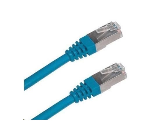XtendLan patch kabel Cat6A, SFTP, LS0H - 0,25m, modrý (prodej po 10 ks)