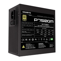 GIGABYTE zdroj P750GM, 750W, 80plus gold, modular, 120 mm fan