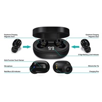 CONNECT IT True Wireless SensorTouch sluchátka do uší s mikrofonem, černá