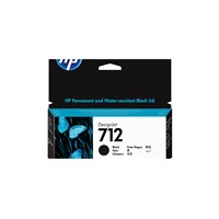 HP 712 38-ml Black DesignJet Ink Cartridge
