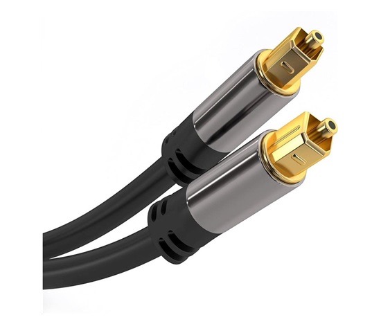 PremiumCord Kabel Toslink M/M, 6mm, 1,5m, černá