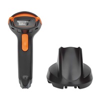 MANHATTAN Barcode Scanner BT Scanner and Cradle Black USB HID, black, Retail Box