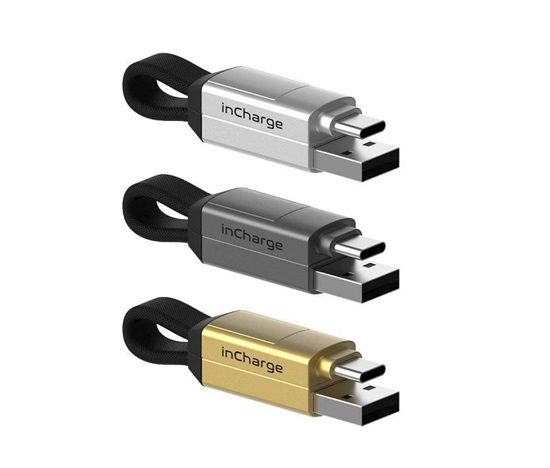 inCharge 6 – nabíjecí a datový kabel 6 v 1, šedý