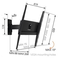 Vogel‘s MA3030 - TV rameno 2 klouby M