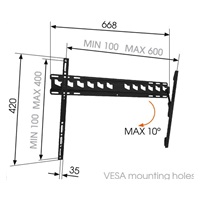 Vogel‘s MA4010 - TV držák s náklonem L