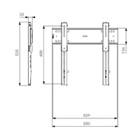 Vogel‘s PFW 6400 - fixní LCD profi držák M