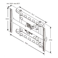 Vogel‘s PFW 6852 - Rameno na displeje do 136 kg