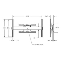 Vogel‘s PFW 6858 - LCD držák s rotací 90°