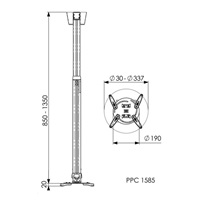 Vogel‘s PPC 1585 - teleskopický držák projektoru 85-135 cm