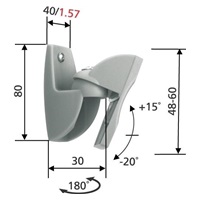 Vogel‘s VLB500 - univerzální  držák na repro do 5 kg, černý