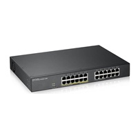 Zyxel GS1900-24EP 24-port Gigabit Smart Managed PoE Switch, 24x gigabit RJ45 (z toho 12x PoE), PoE budget 130W